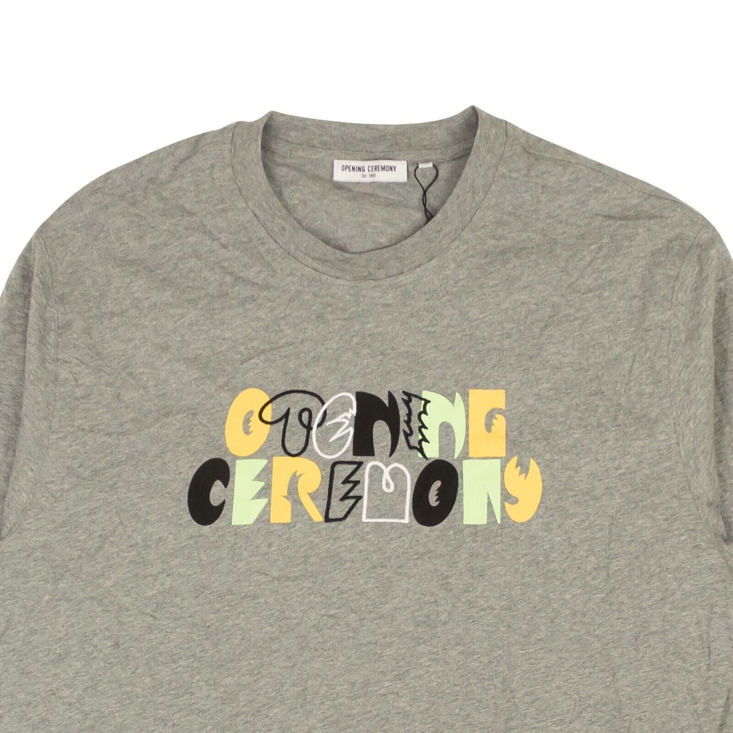 Opening Ceremony Ls Graphic Logo Tee - Gray