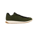 Khaki Green Intrecciato Athletic Sneakers