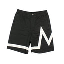 Black Cotton Graphic Bermuda Shorts