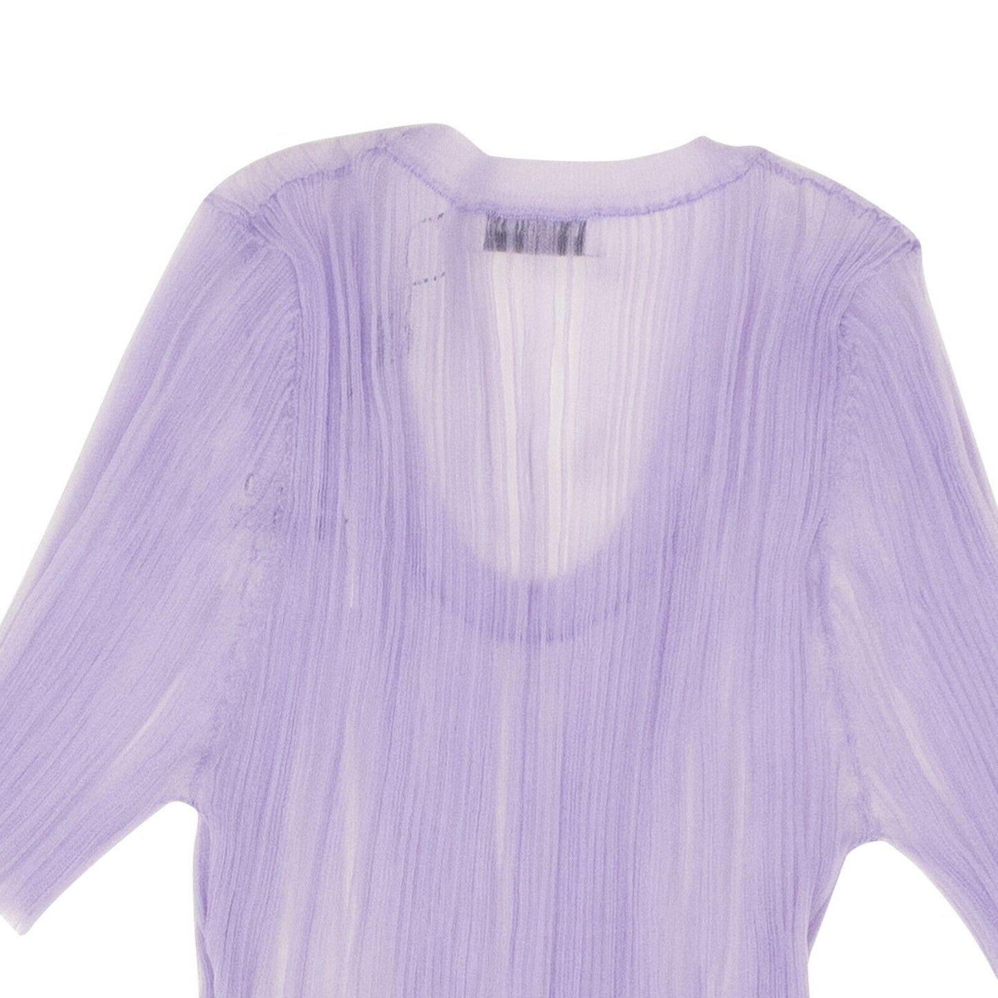 Opening Ceremony S/S Sheer Ribbed Top - Lilac