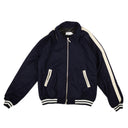 NWT RHUDE Navy Wool Boys Signature Bomber Jacket