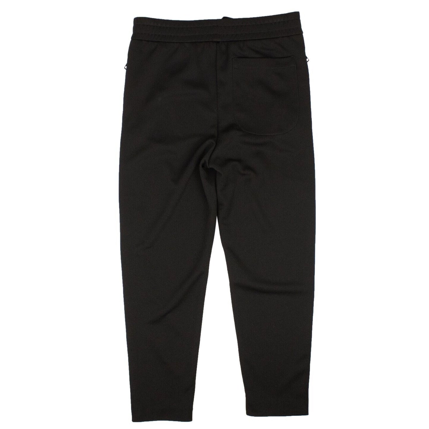 NWT MONCLER Black Cotton Studded Detail Sweatpants