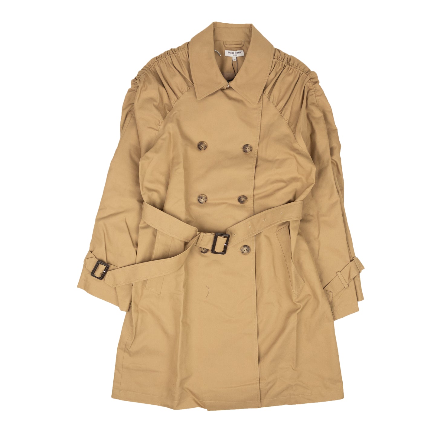 Opening Ceremony Smocked Trenchcoat - Sand