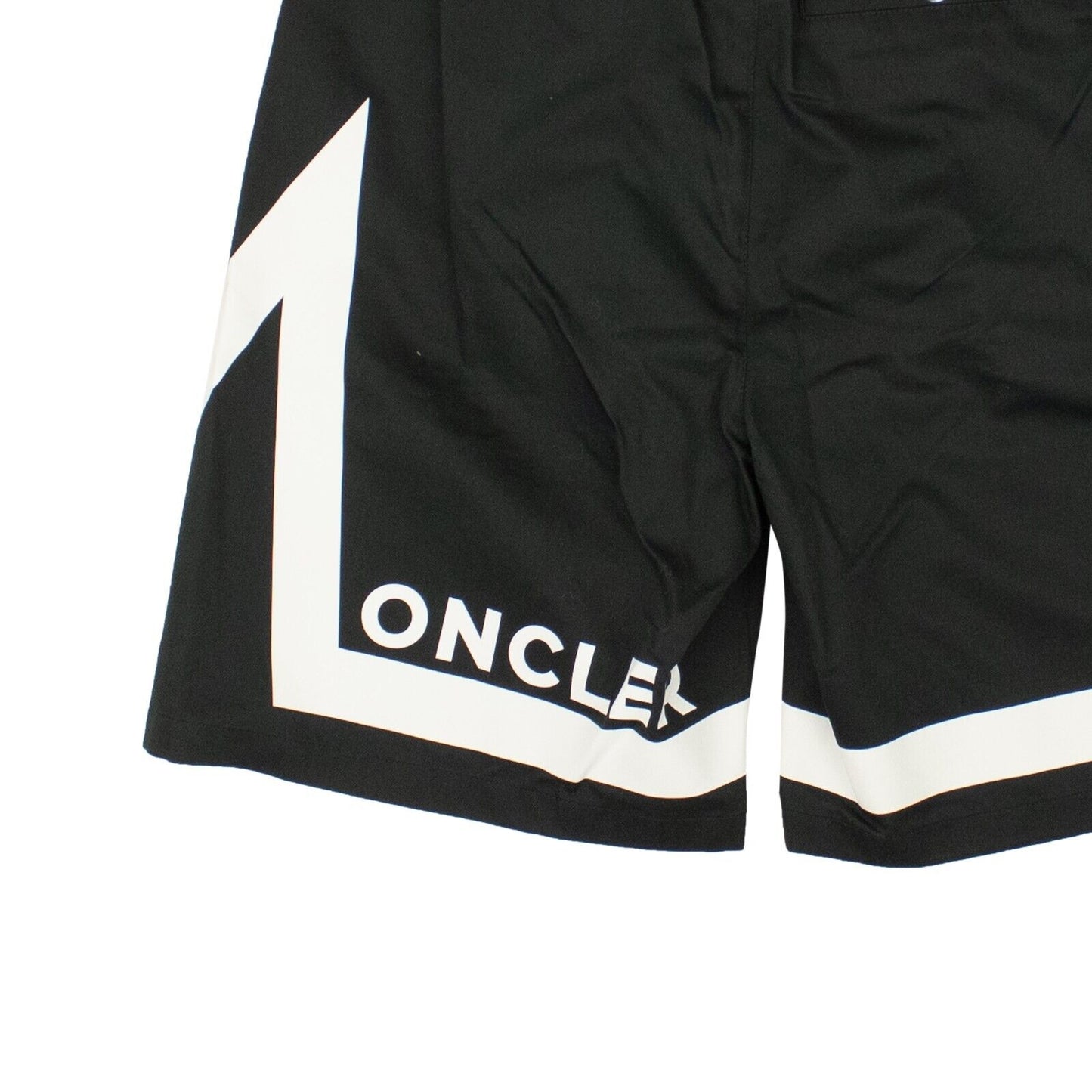 Black Cotton Graphic Bermuda Shorts