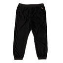 Black Polyester Fur Logo Sweatpants