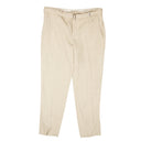 BOTTEGA VENETA Bone Grey Woven Dress Pants