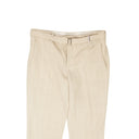 BOTTEGA VENETA Bone Grey Woven Dress Pants