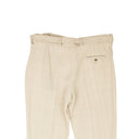 BOTTEGA VENETA Bone Grey Woven Dress Pants