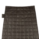 NWT BOTTEGA VENETA Chocolate Brown Checkered Leather Skirt