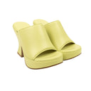 Seagrass Green Leather Sandals