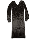 NWT BOTTEGA VENETA Black V-Neck Design Silk Dress