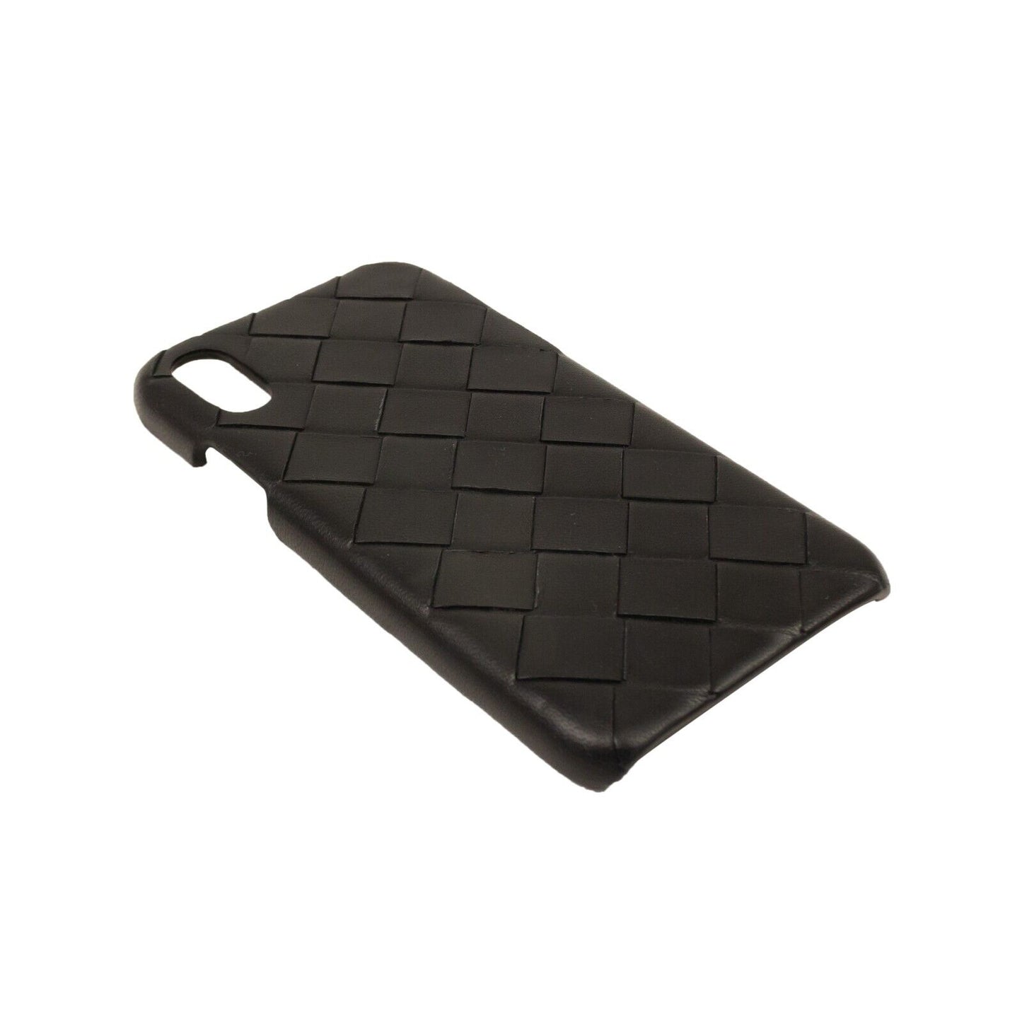 Bottega Veneta Leather Iphone Xs Phone Case - Black