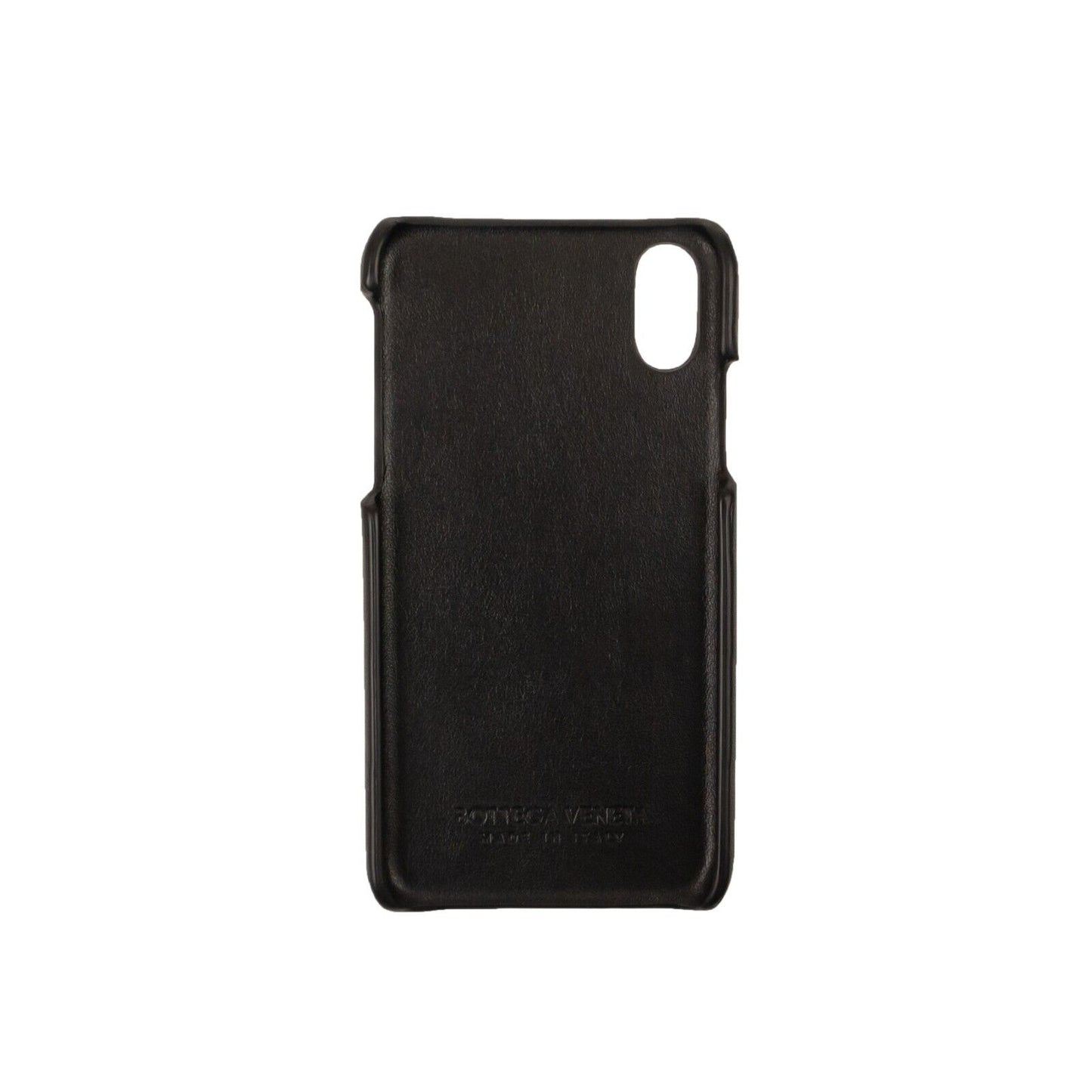 Bottega Veneta Leather Iphone Xs Phone Case - Black