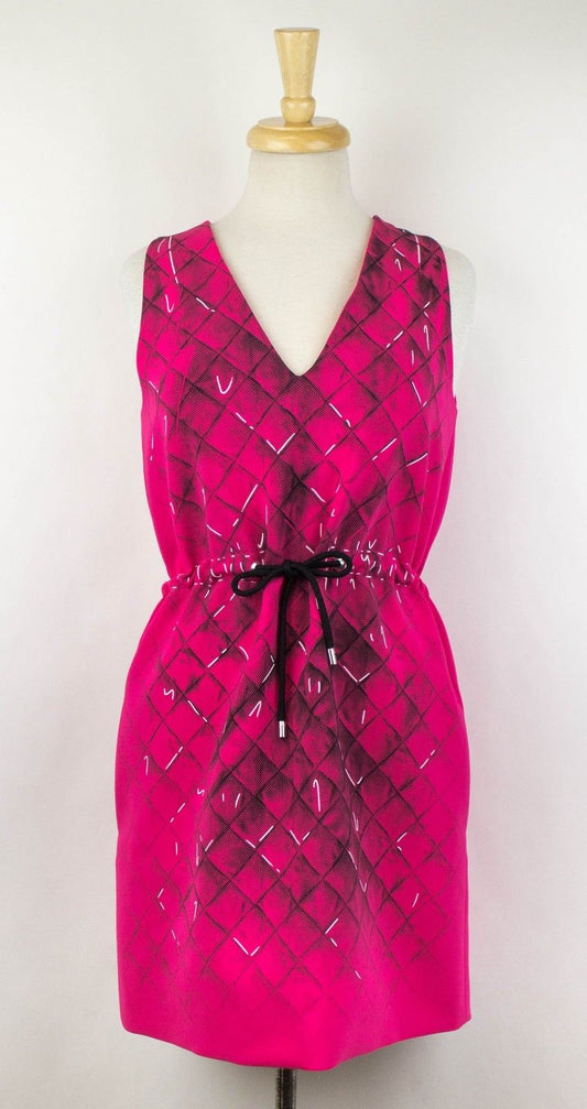 New MOSCHINO COUTURE X JEREMY SCOTT Pink Sleeveless Drawstring Dress