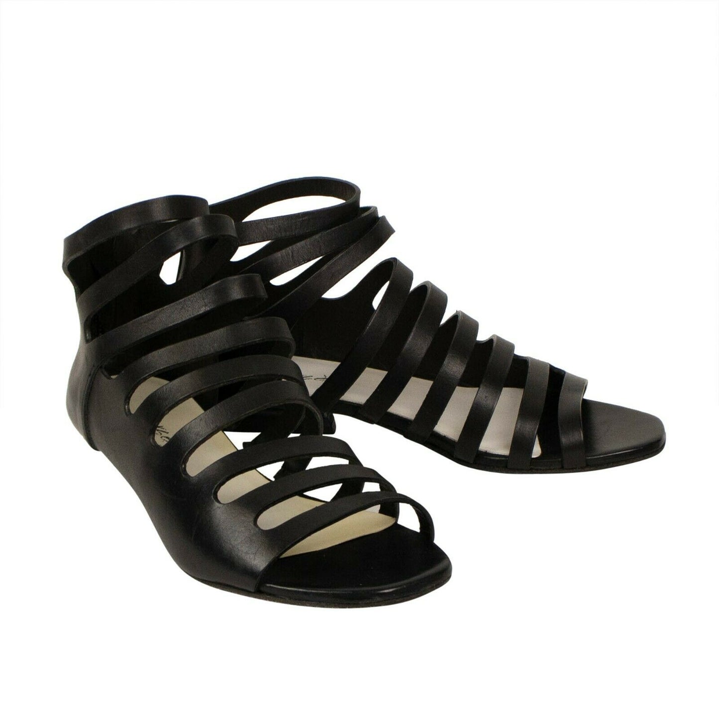 Marsell 'Sandaletto' Calf Skin Leather Heels Sandals - Black