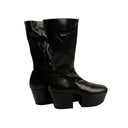 Black Platform Nappa Tech Boots
