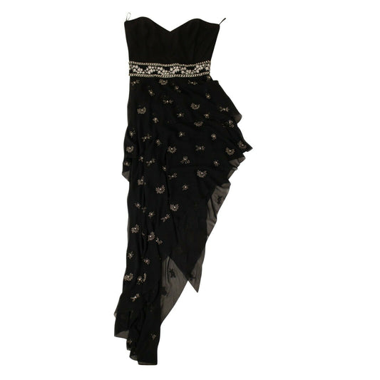 Amiri Embellished Strapless Dress - Black