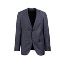Men's Blue Small Checkered Blazer
