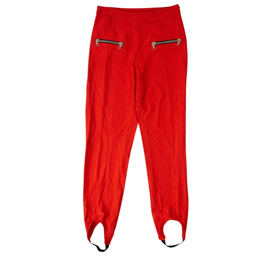 Unravel Project Slim Fit Stirrup Pants - Red