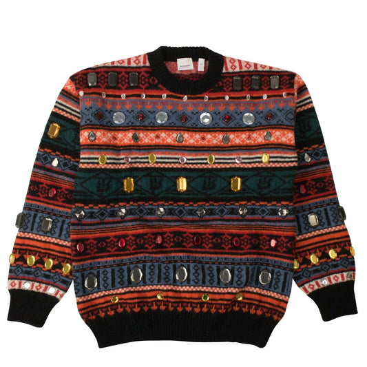Burberry Oversized Sweater - Red/Multi
