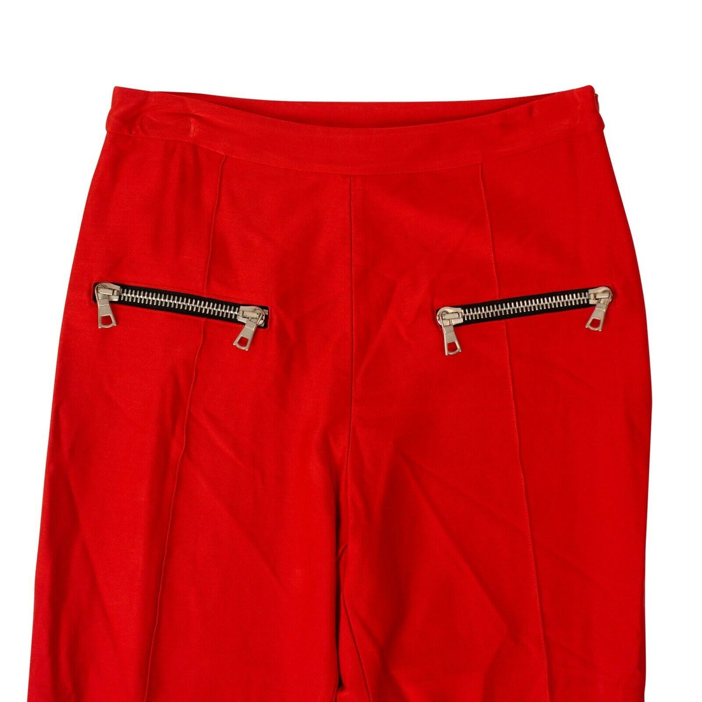 Unravel Project Slim Fit Stirrup Pants - Red