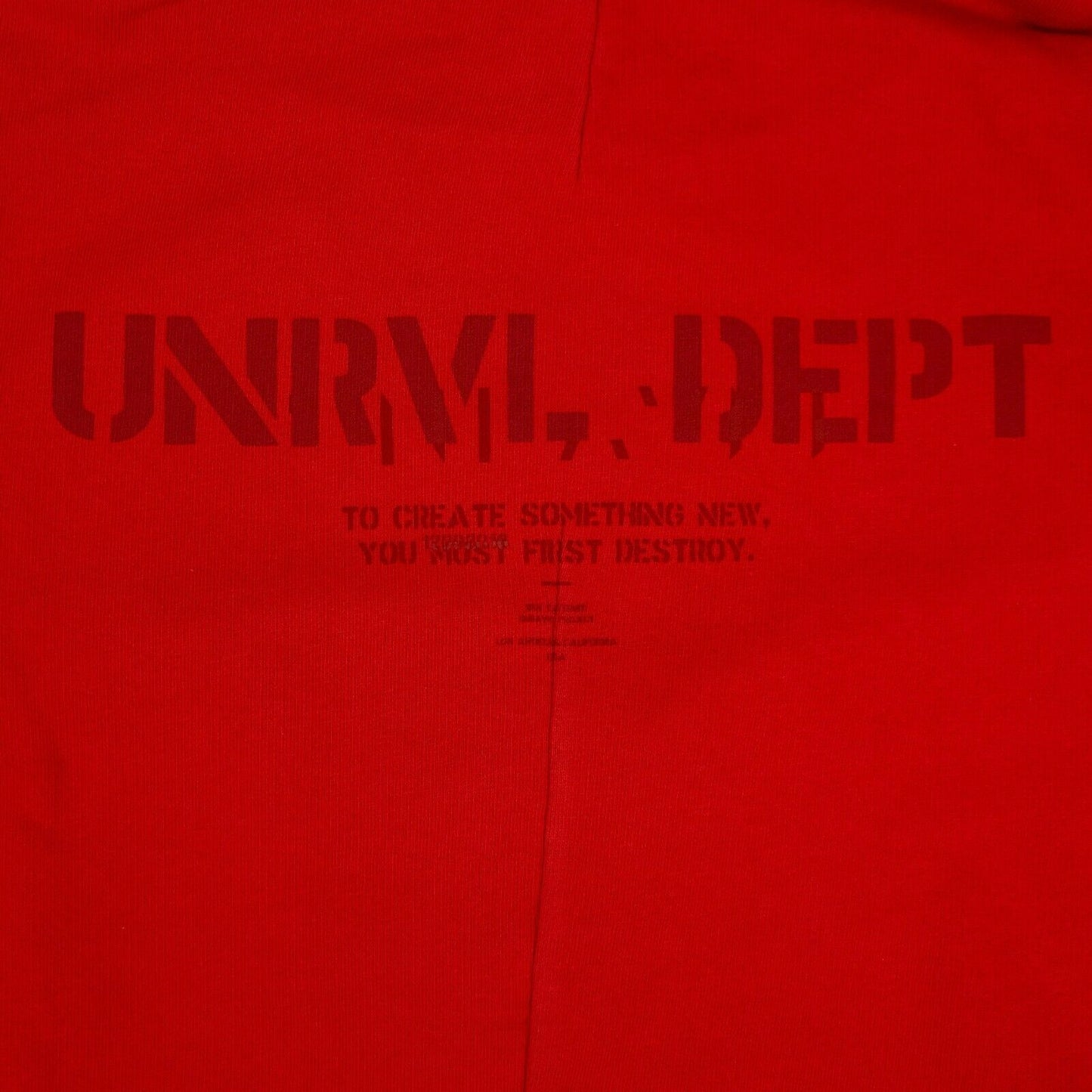 Unravel Project Basic Hoodie Sweatshirt - Red