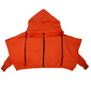 Unravel Project Cotton 'Tie Front' Jacket - Orange