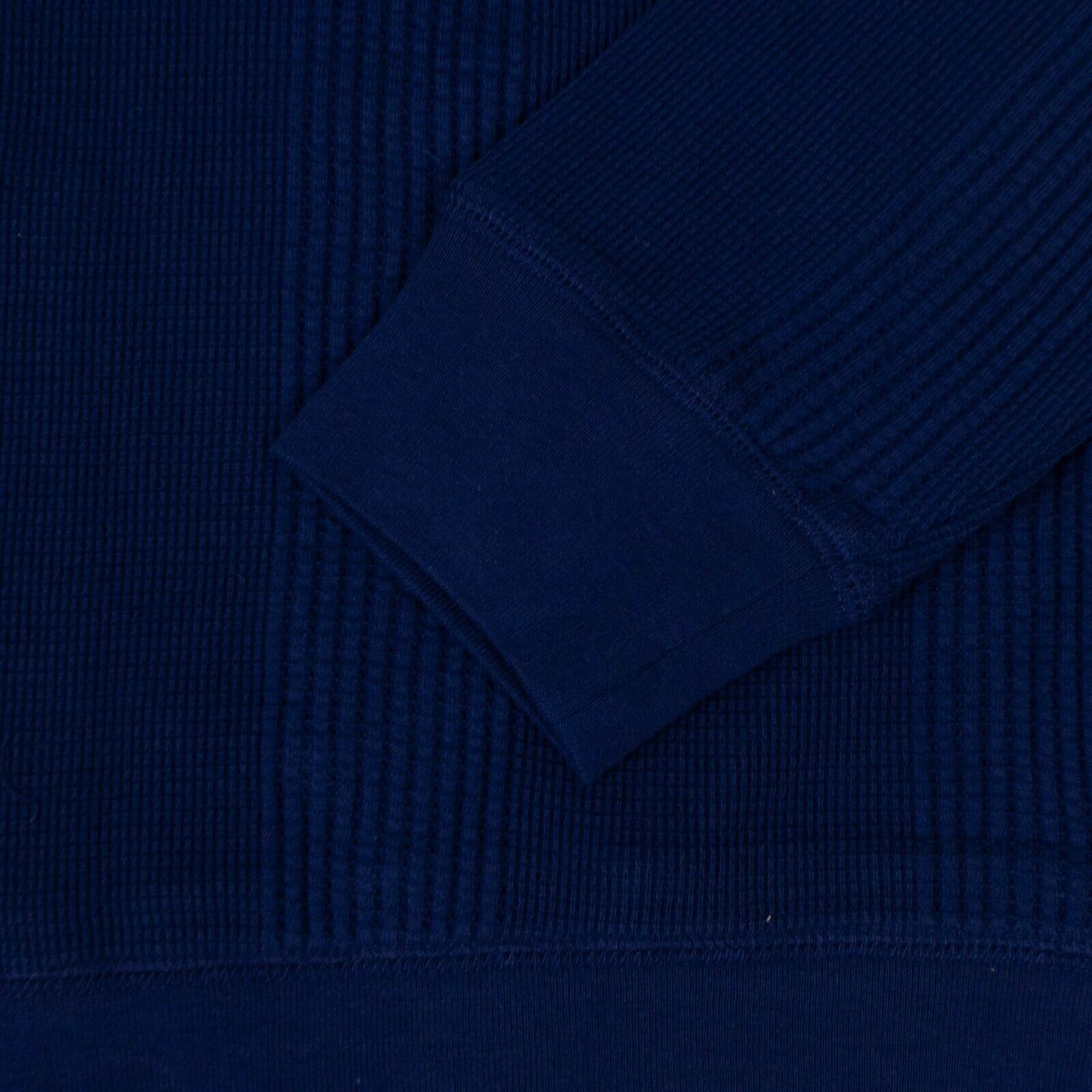 Saturdays Nyc Kasu Waffle Stripe Long Sleeve T-Shirt - Blue