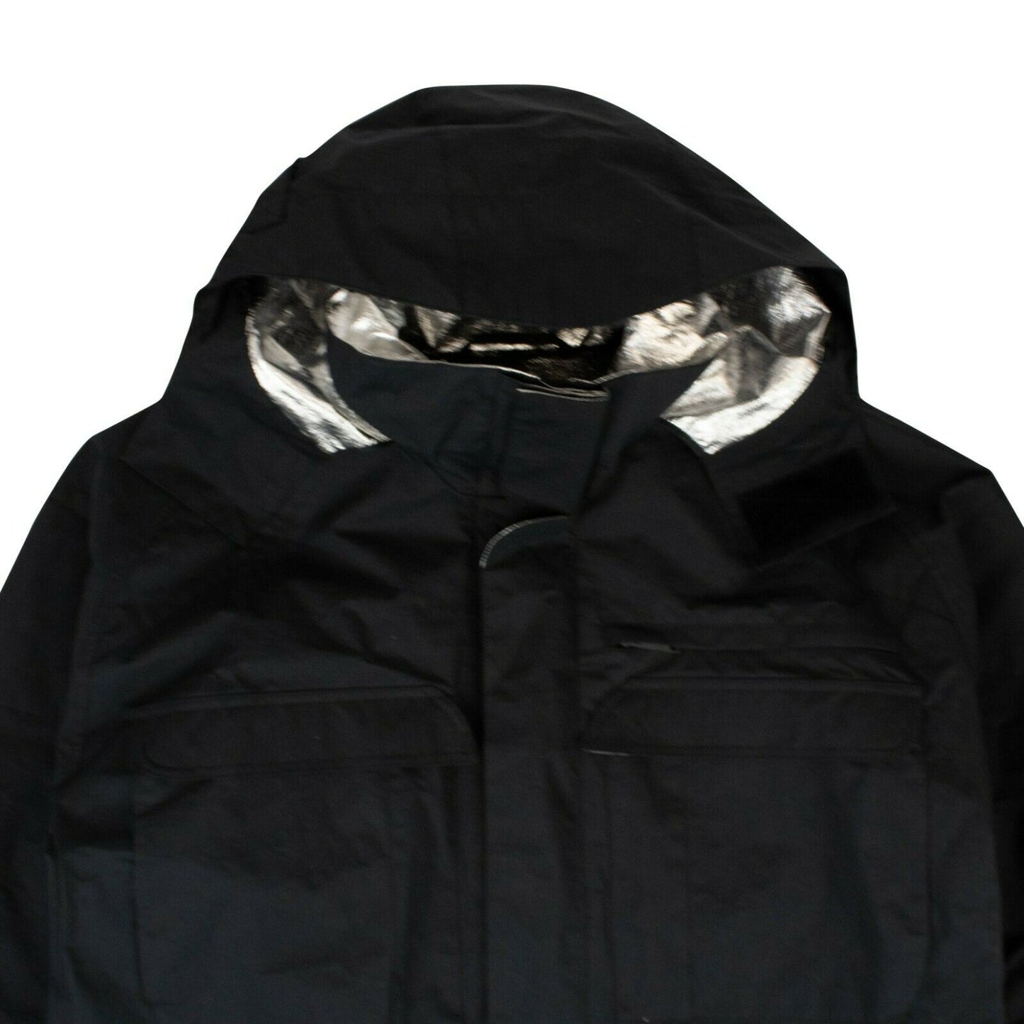 Unravel Project Hooded Loose Fit Windbreaker Jacket - Black
