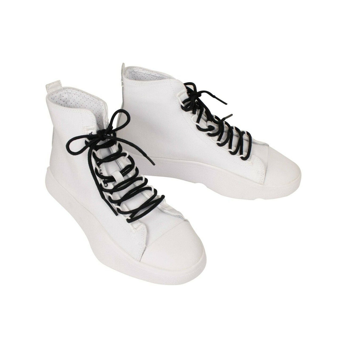 Y-3 Adidas 'Bashyo' High-Top Canvas Sneakers - White