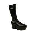 Black Platform Nappa Tech Boots