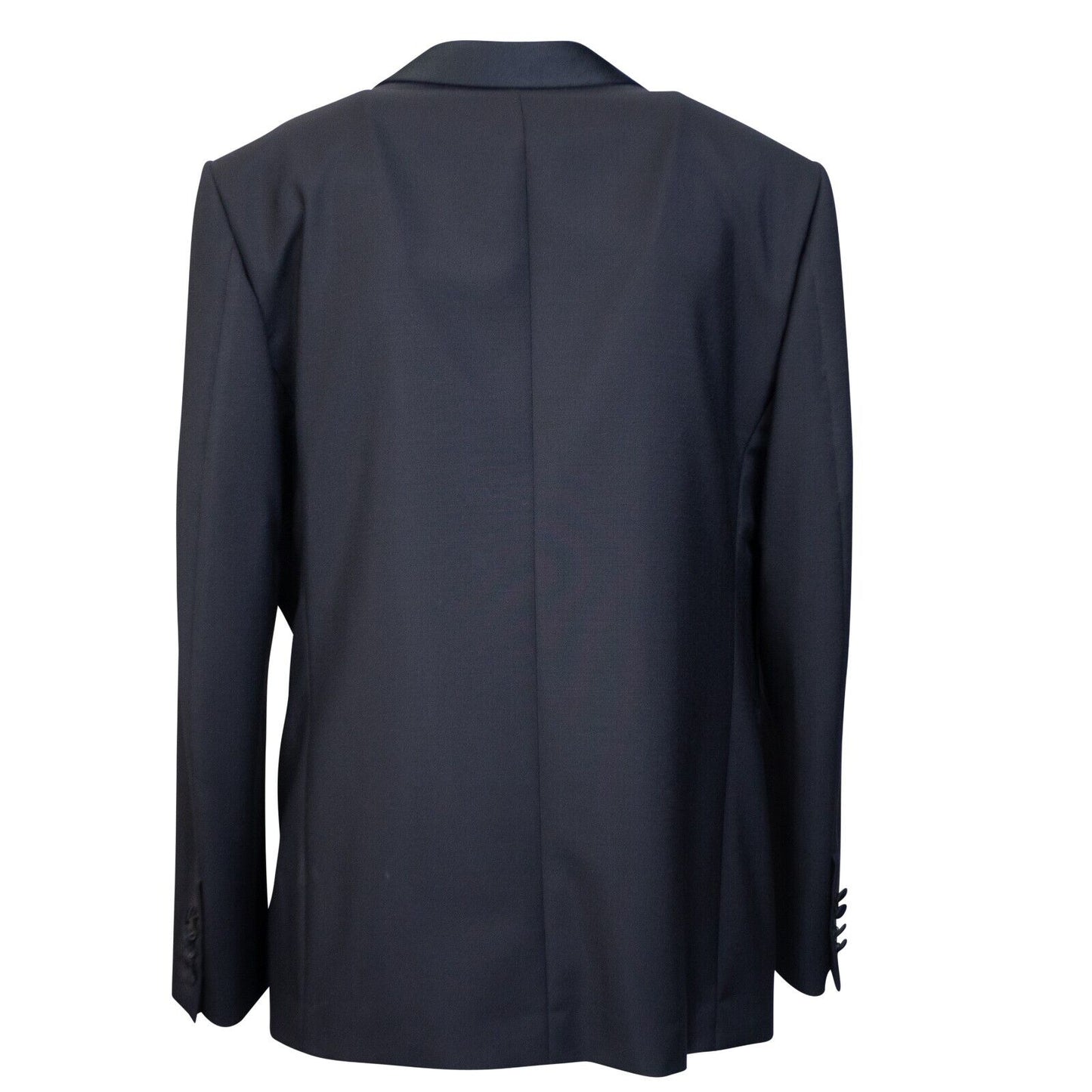 Black Wool Single Breasted Blazer