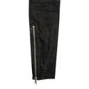 Unravel Project Leather Distressed Lace Up Skinny Pants - Black