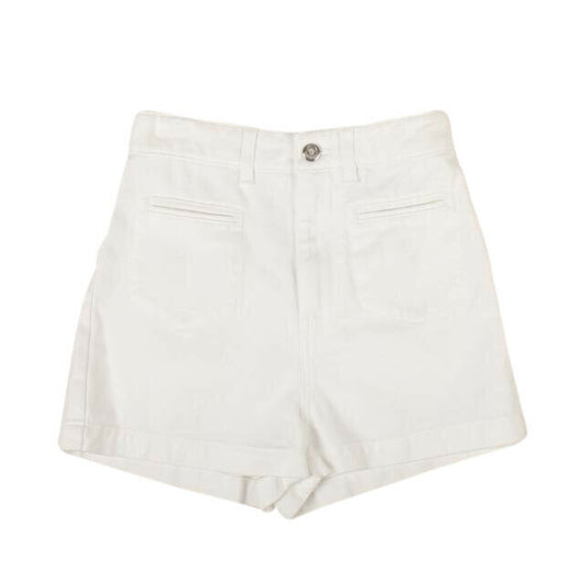 Moncler Denim Shorts Pants - White