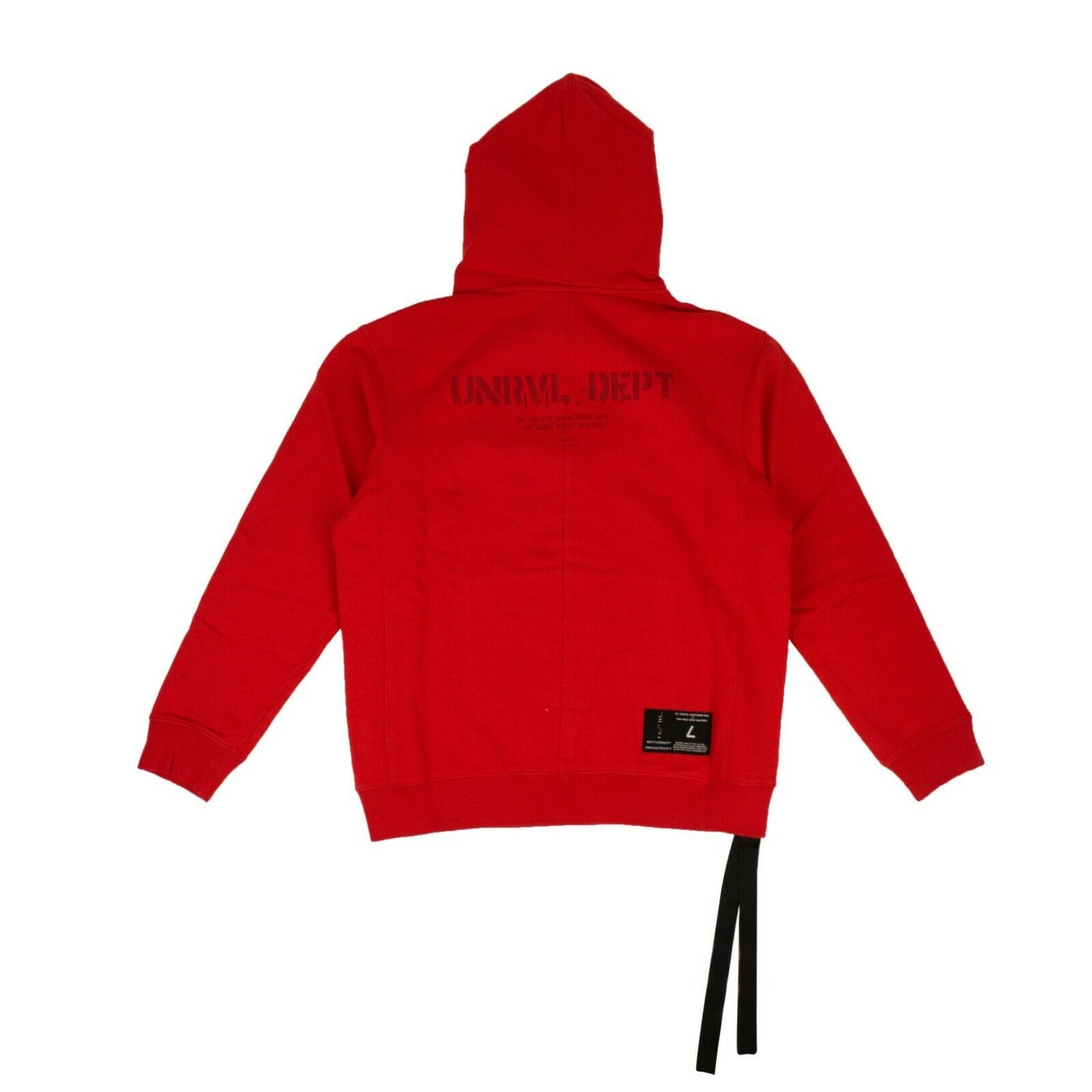 Unravel Project Basic Hoodie Sweatshirt - Red