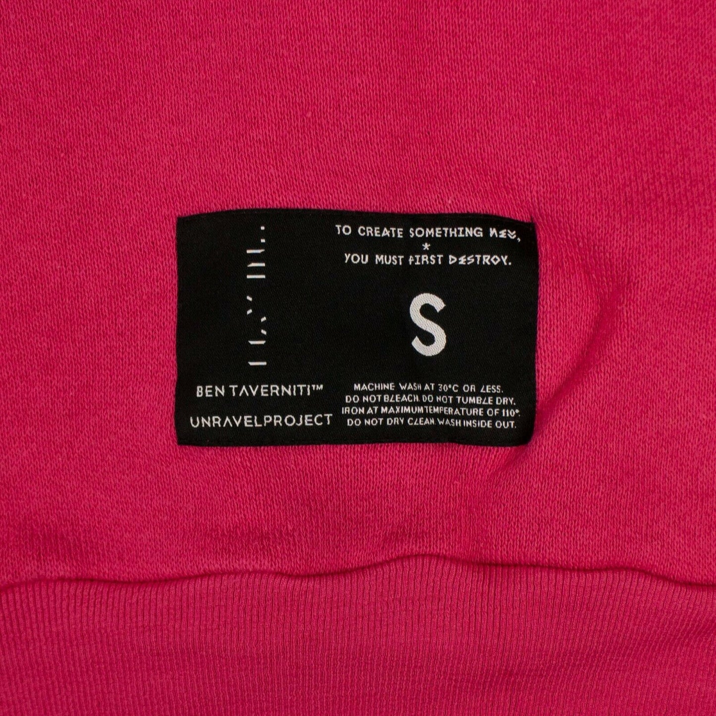 Unravel Project Crew Cut Out Sweashirt - Pink