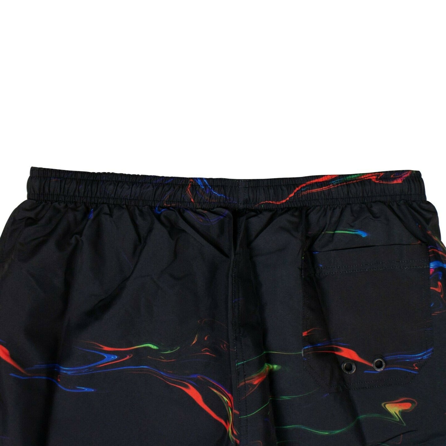 Marcelo Burlon Polyester 'All Over Lights' Beach Shorts - Black