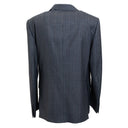 Charcoal Grey Wool Pinstripe Double Breasted Suit