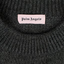 Gray Wool 'Pin My Heart' Zip Detail Sweatshirt