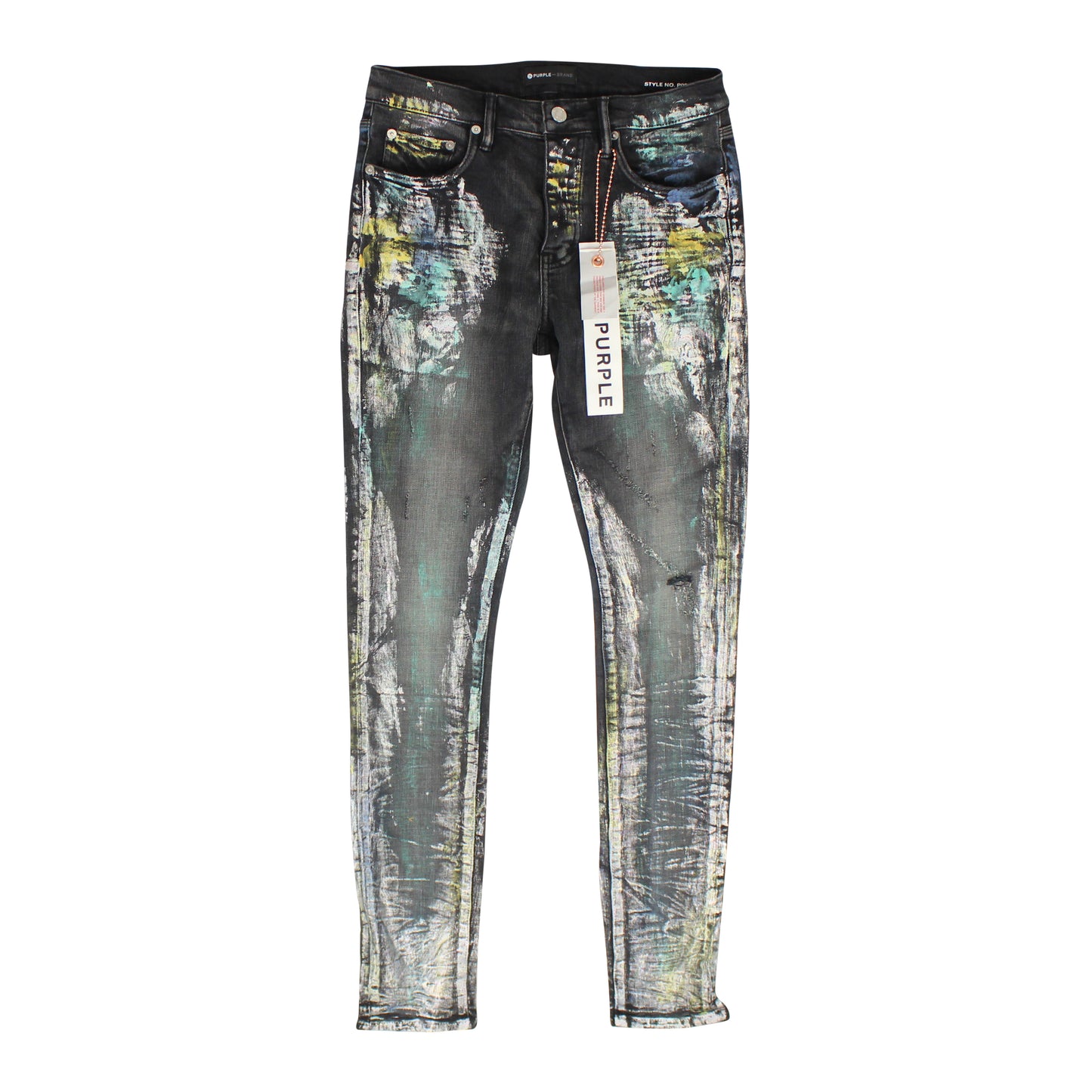 Iridescent Painter Black Jeans