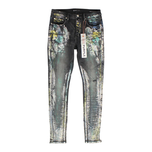 Iridescent Painter Black Jeans