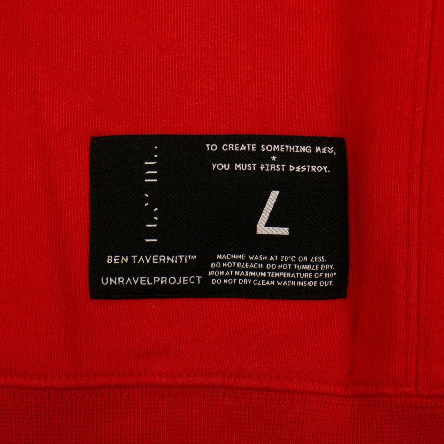 Unravel Project Basic Hoodie Sweatshirt - Red