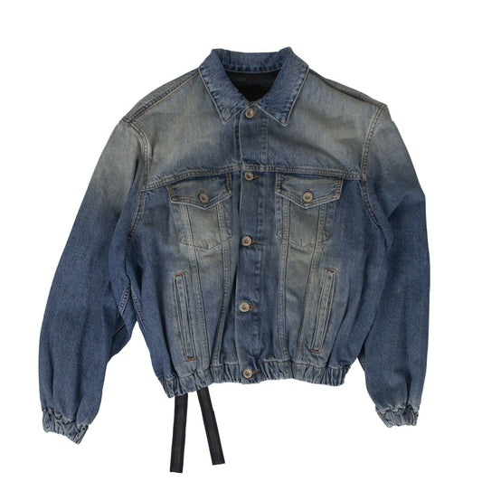 Unravel Project Cotton Oversized Denim Jacket - Blue