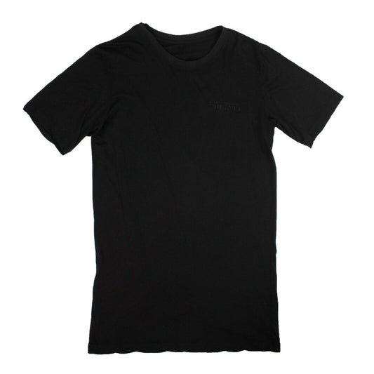 Unravel Project Cotton Elongated Fitted T-Shirt - Black