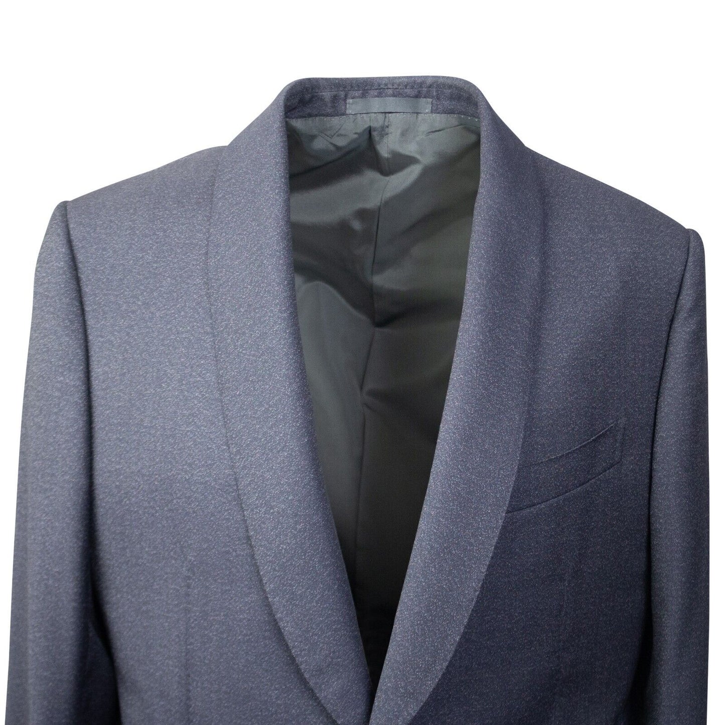 Navy Wool Single Breasted Blazer