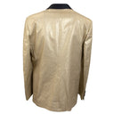 Gold Linen Single Breasted Suit