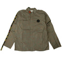 Green All Over Logo Print Jacket
