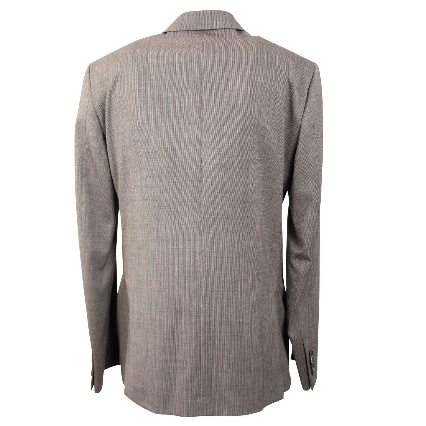 Brown Wool Blend Double Breasted Suit