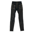 Unravel Project Textured Skinny Pants - Navy Blue