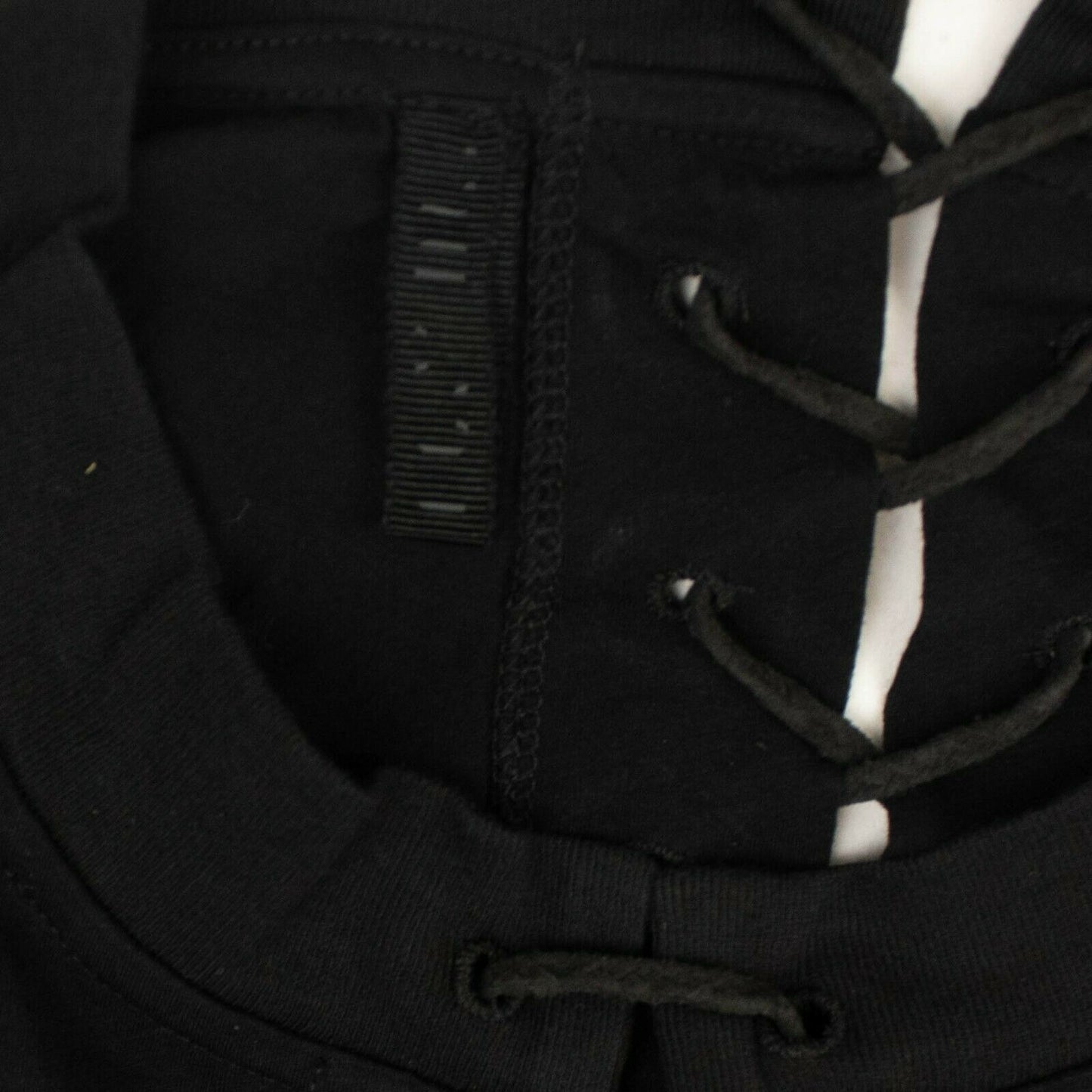 Unravel Project Jersey Lace Up T-Shirt - Black